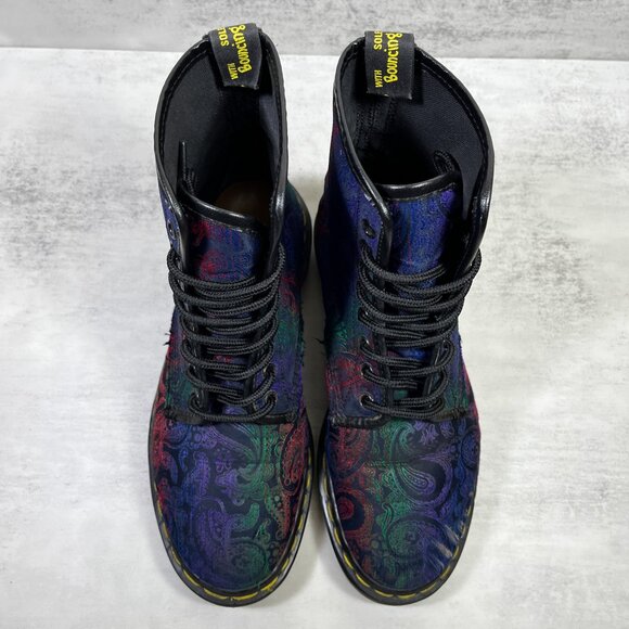 Dr Martens Vintage Made In England Paisley Boots - Women's Size UK 5 / US 7 - Picture 7 of 13
